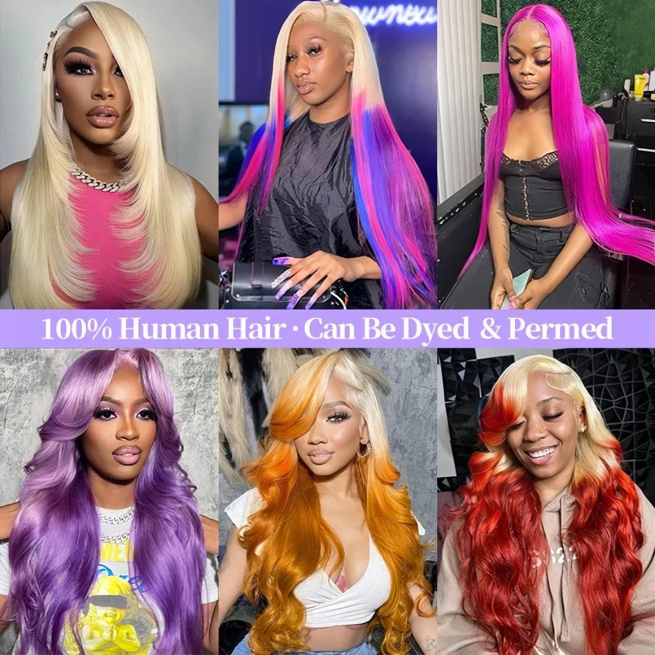 Blonde 613 hd Lace Frontal Wig 40 Inch 200 Density Straight Lace Front Wig 13x4 13x6 Honey Blonde 100% Colored Human Hair Wigs Lowell Lace Wig Store 1105062522