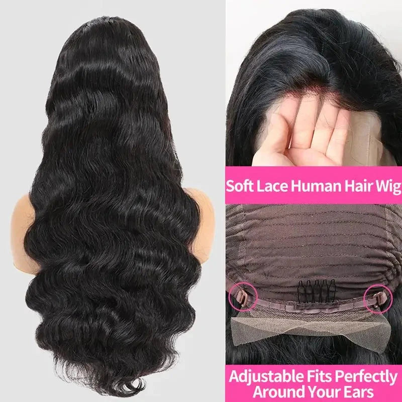 Hidden Strap Drawstring Wig 360 Lace Front Wigs Human Hair 250 Density Body Wave Frontal 360 Full Lace Human Hair Wigs for Women FRIZIRA Moily Beauty Store 1104931493