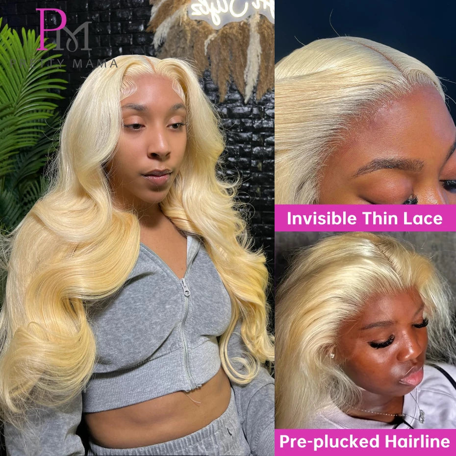 13x6 Cyan Blue Lace Front Wig Body Wave Light Green Lace Front Wig Human Hair Pre Plucked Blonde 613 Lace Frontal Wigs For Women Hairsoboom Store Store ID 1103586186