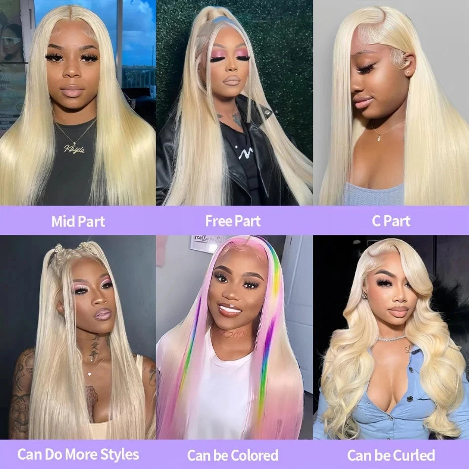 Blonde 613 hd Lace Frontal Wig 40 Inch 200 Density Straight Lace Front Wig 13x4 13x6 Honey Blonde 100% Colored Human Hair Wigs Lowell Lace Wig Store 1105062522