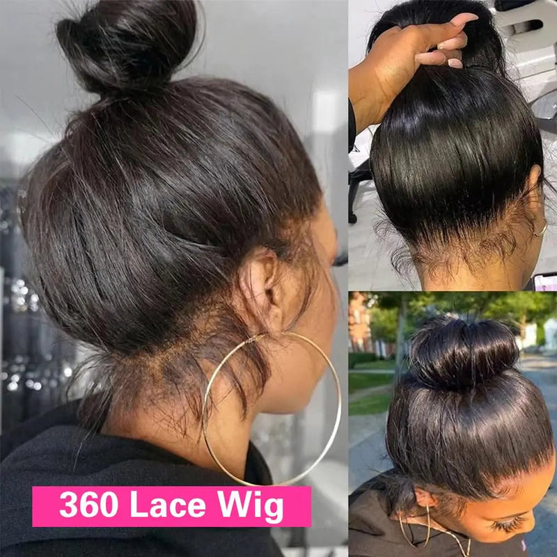 Bone Straight Wig HD Lace 360 – Natural Black – Majestic Wulala hair Store 911080030