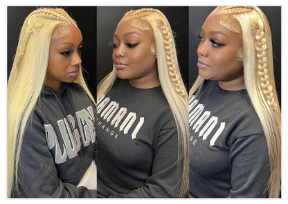 13x4 13x6 360 HD Transparent 613 Honey Blonde Color Lace Front Human Hair Wigs for Women Raw Brazilian Straight Lace Frontal Wig Hairsoboom Store 1103586186