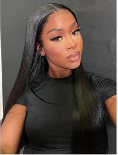 Ossilee 250 Density Pull Go Glueless Wigs with Elastic Drawstring Straight 13x6 HD Lace Front Human Hair Wigs Pre Cut Lace Wig HairStar Wigs
