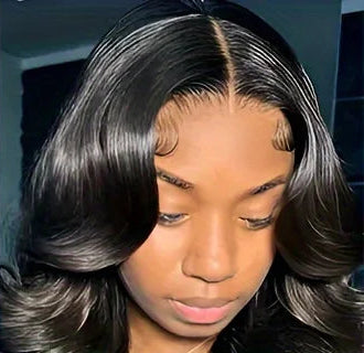 13x6 Natural Black 200 Density Body Wave HD Transparent Lace Frontal Wig Brazilian Remy Hair wig For Women 100% Human Hair Wigs Wig Queen US Store Store ID 1103587128