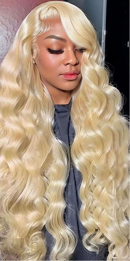 180% 613 Blonde Body Wave 13x6 HD Lace Frontal 100% Human Hair Wigs 36 Inch Honey Colored Lace Closure Front Wig for Black Women Super Wigs US Store Store ID 1104270951