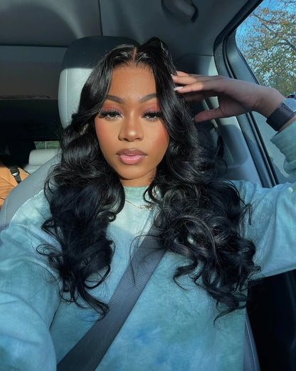 200 Density 13x6 Body Wave Short Bob Natural Frontal Wigs Brazilian Remy Hair HD Transparent Lace For Women 100% Human Hair Wigs Wig Queen US Store Store ID 1103587128