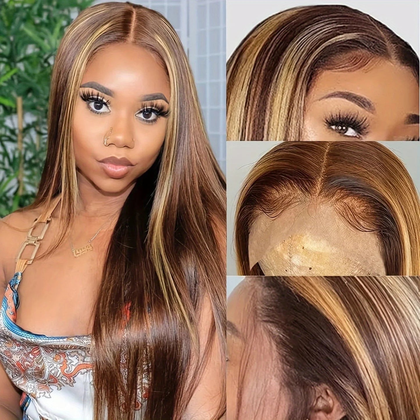 Lafino P4/27 Honey Blonde 13X6 HD Lace Frontal Wig Straight Lace Front Wigs Highlight  Wig 13X4 Lace Wig Human Hair Pre Plucked Lafino Wig US Store Store ID 1105207236