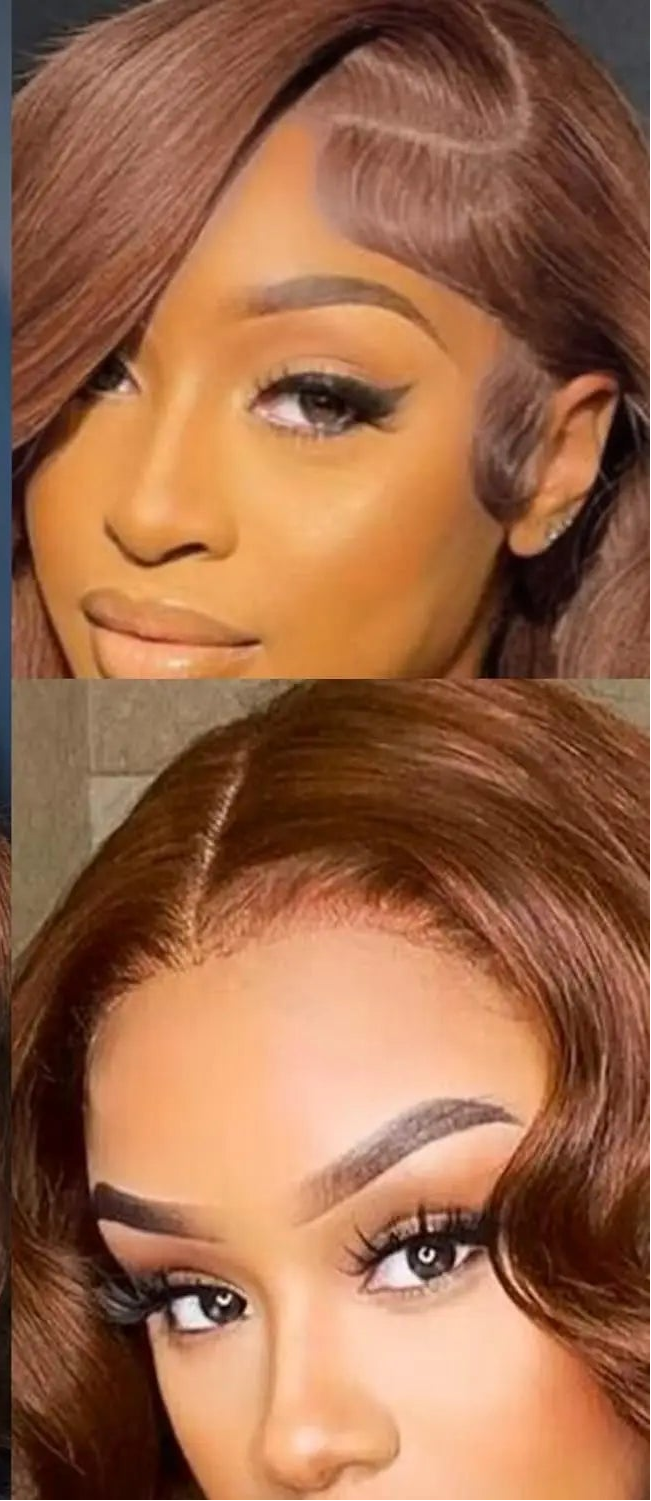 Body Wave Chocolate Brown Lace Front Wigs Human Hair Pre Plucked Brazilian Brown Virgin Hair Glueless HD Frontal Wig For Women Hairvev US Store Store Store ID 1104092759