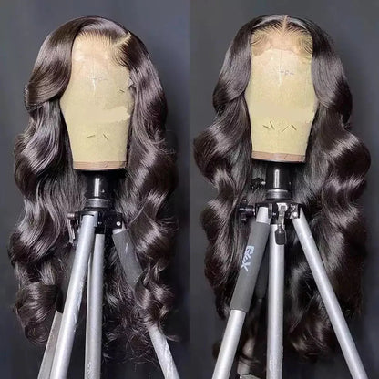 HD Transparent 13x6 Lace Front Human Hair Wigs Body Wave Wavy 30 Inch Pre Plucked Brazilian Body Wave Human Hair Frontal Wigs HairStar Wigs