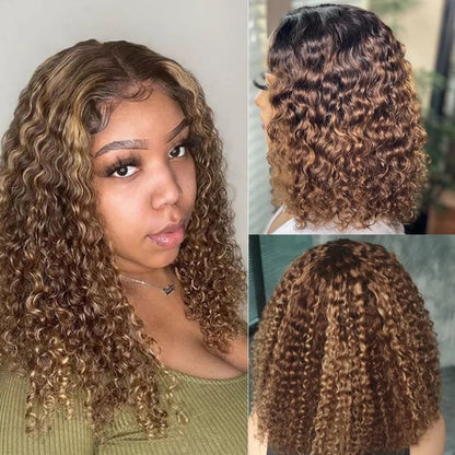 427 Highlight Bob Wig Human Hair Glueless Deep Wave Frontal Wig 5X5 Hd Lace Closure Wig Brazilian Hair Short Bob Wig 250 Density SIXQUEEN Wig Store Store ID 1104602052