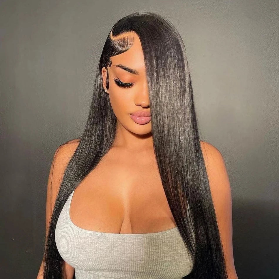 Full 360 HD Lace Frontal Human Hair Wigs PrePlucked For Women Brazilian Bone Straight 13x6 Transparent Lace Front Human Hair Wig Classyhair Store Store ID 1103578707