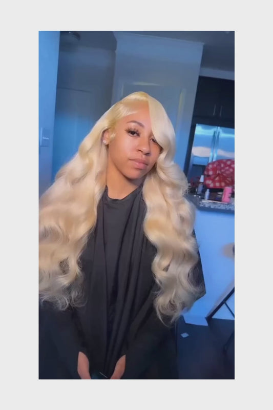 30 40 Inch 13x6 Lace Frontal Wig 613 Blonde Body Wave 13x4 Lace Front Wig Pre plucked Brazilian Human Hair Wigs 200 Density