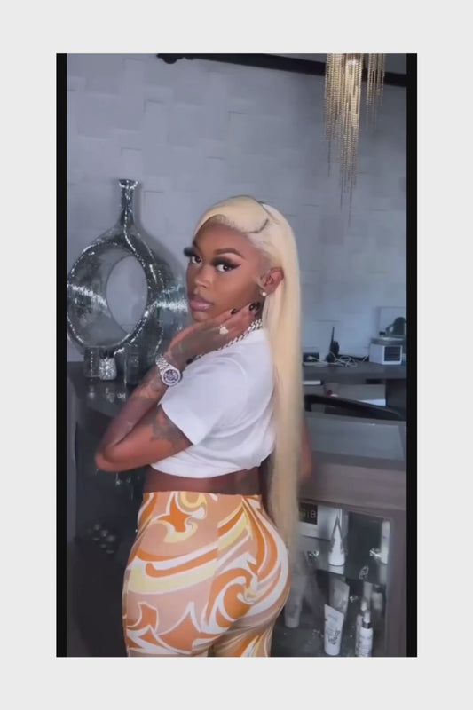 Hd Transparent 613 Blonde 13x4 13x6 360 Lace Front Human Hair Wig Pre Plucked Bone Straight Lace Frontal Wig 200 250 300 Density