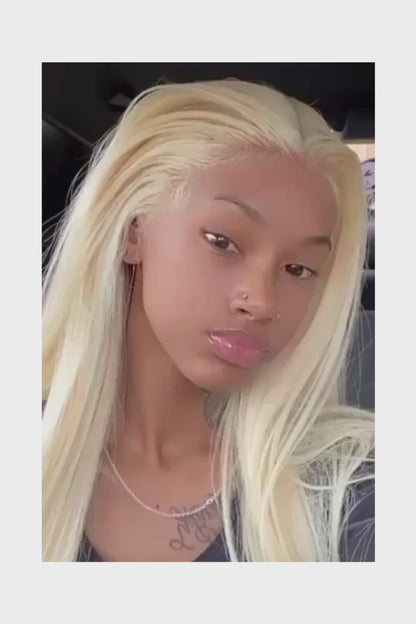 613 Hd Lace Frontal Wigs 13X6 Lace Front Wigs Blonde Straight Human Hair Wigs 40 Inch 230 Density Brazilian Hair For Black Women