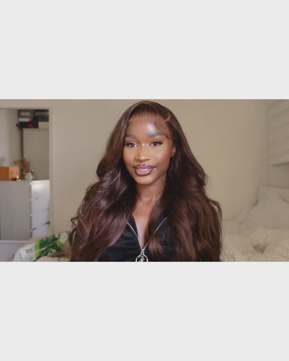 Wig Body Wave HD Lace 13x4 – Chocolate Brown – Glow Cocoa