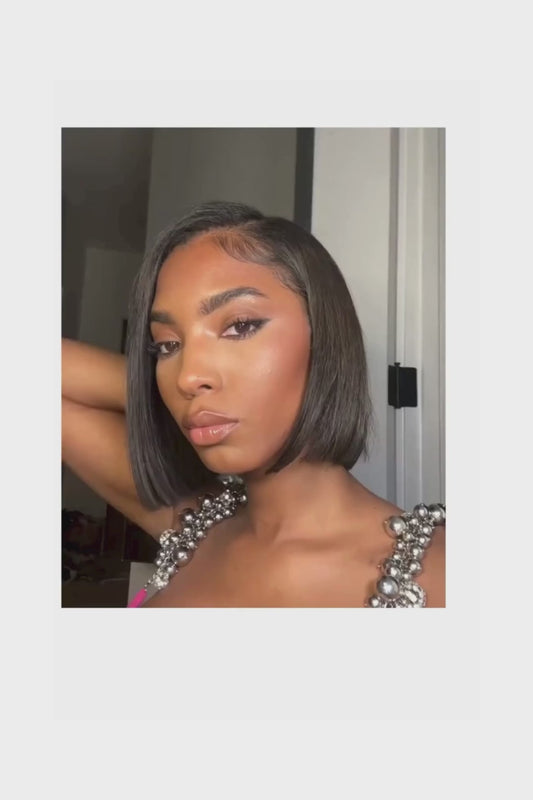 Straight Bob Wig – 13x4 HD Lace – 1B – Main Edge