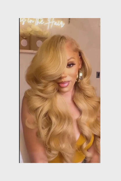 Body Wave Wig HD Lace – #27 Honey Blonde – Honeycomb