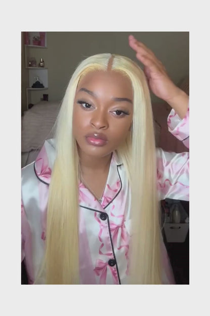 Straight Wig HD Lace – 613 Blonde – Starlet Blonde