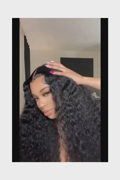 Water Wave Wig HD Lace – Natural Black – Mermaid Reign