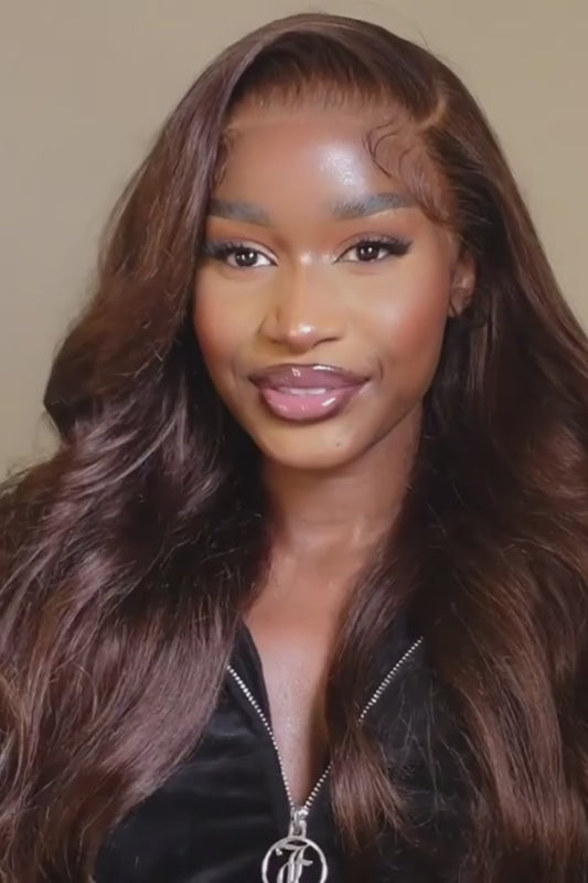 Wig Body Wave HD Lace 13x4 – Chocolate Brown – Glow Cocoa