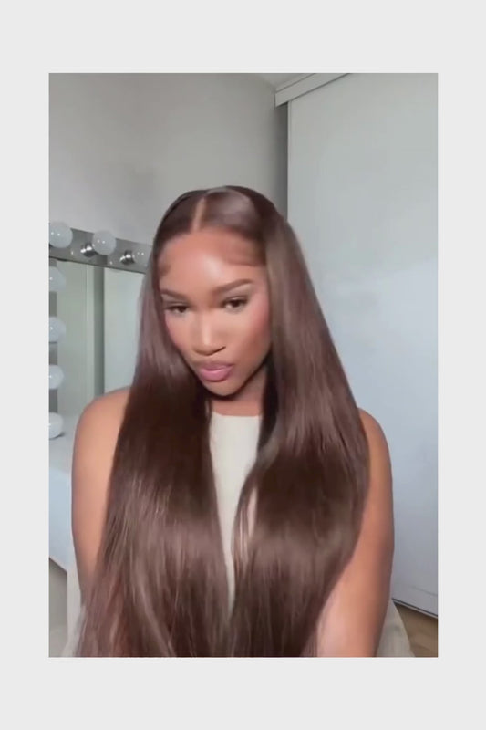 Wig Straight HD Lace 13x6 – Chocolate Brown – Mocha Signal