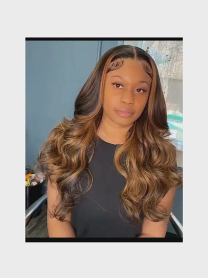 Body Wave Wig HD Lace 13x6 – 38” Highlight 4/27 – Glow Mode