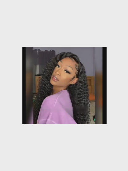 Loose Deep Wave Wig – HD Lace 13x4 – Natural Black – Deep Current