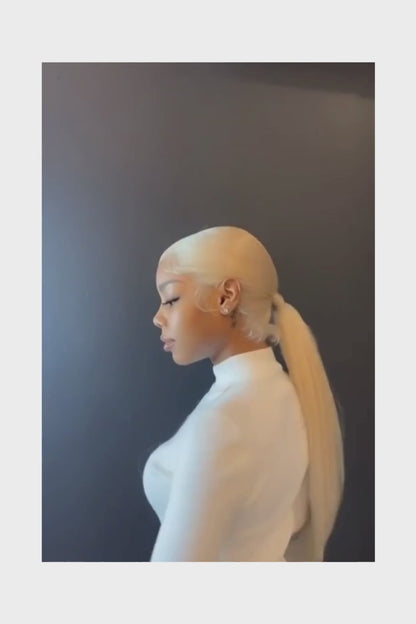 Blonde 360 Lace Frontal Wigs Human Hair 200% Density 613 Stright Lace Front Wig Human Hair Pre Plucked 360 Full Lace Wigs 38inch