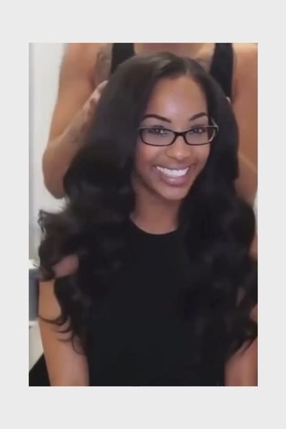 Body Wave Wig HD Lace – Natural Black – Satin Wave