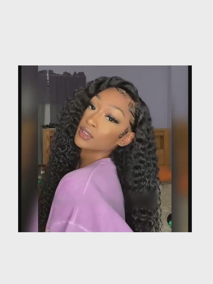 Loose Deep Wave Wig – HD Lace 13x4 – Natural Black – Deep Current