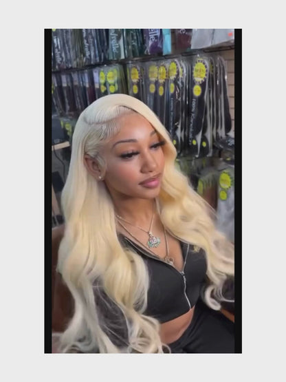 Body Wave Wig – 13x6 HD Lace – 613 Blonde – Glow Frequency