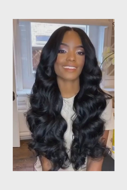 Body Wave Wig – Transparent Lace 13x4, Natural – Main Character