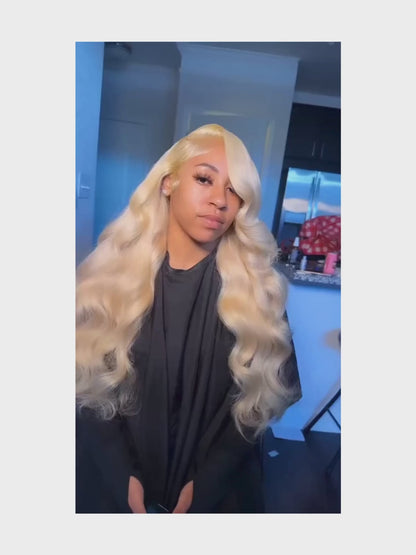 30 40 Inch 13x6 Lace Frontal Wig 613 Blonde Body Wave 13x4 Lace Front Wig Pre plucked Brazilian Human Hair Wigs 200 Density